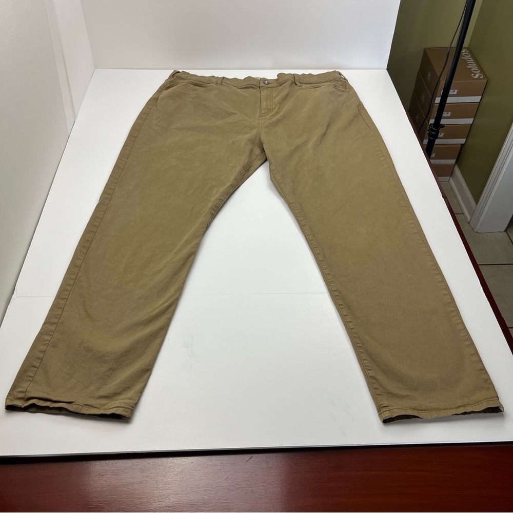 Flint And Tinder‎ Tapered Fit Mens Size 44 x 32 Tan Khaki Pant *CREASE MARKS